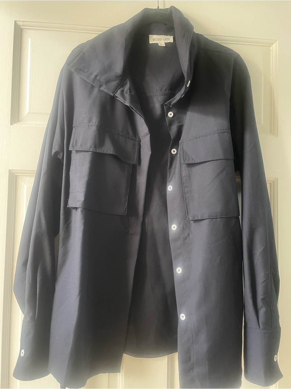 Womens  Navy Utility Shirt